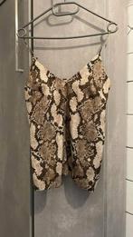 XS top met luipaardprint, Kleding | Dames, Topjes, Ophalen of Verzenden, Zo goed als nieuw, Maat 34 (XS) of kleiner, Bruin