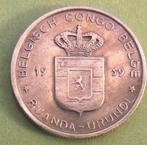 1959 1 franc Congo belge, Timbres & Monnaies, Monnaies | Belgique, Enlèvement ou Envoi, Monnaie en vrac, Métal