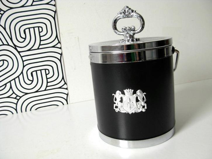 Seau à glace vintage avec blason, Collections, Rétro, Maison et Meubles, Enlèvement ou Envoi