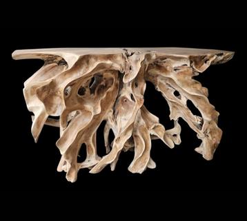 Teak Consoles, Teak Wandmeubel. beschikbaar voor biedingen