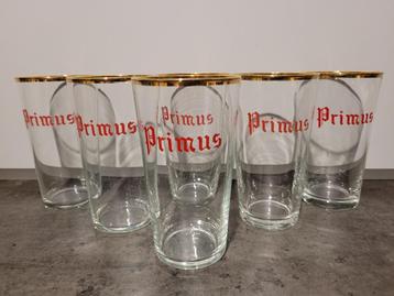 Set van 6 antieke Primus-bierbekers  beschikbaar voor biedingen