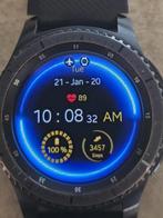 SAMSUNG Gear S3 Frontier - Smartwatch, Gebruikt, Zwart, Ophalen of Verzenden, Waterdicht