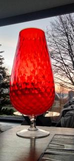 1970s vintage glas glazen vaas Empoli Italy, Ophalen of Verzenden, Huis en Inrichting