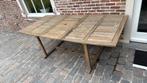 Hardhouten tuintafel 6- 8 personen inschuifbaar, Ophalen, Zo goed als nieuw, Hout