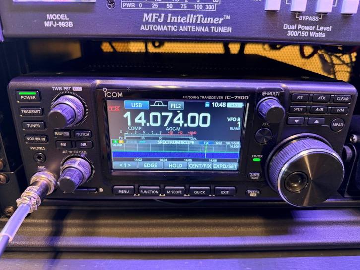 ICOM IC-7300 HF/50Mhz. Transceiver, Telecommunicatie, Zenders en Ontvangers, Zo goed als nieuw, Zender en Ontvanger, Ophalen