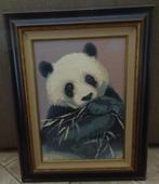 Borduurwerk Panda      €40, Hobby en Vrije tijd, Ophalen of Verzenden, Zo goed als nieuw, Handborduren, Borduurgaren of Zijde