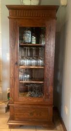 Vitrine kast koloniale stijl, Huis en Inrichting, Ophalen, Gebruikt, 50 tot 100 cm, 150 tot 200 cm