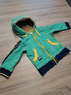 Noppies groene hoodie met rits - 80, Enfants & Bébés, Vêtements de bébé | Taille 80, Garçon, Enlèvement ou Envoi, Pull ou Veste