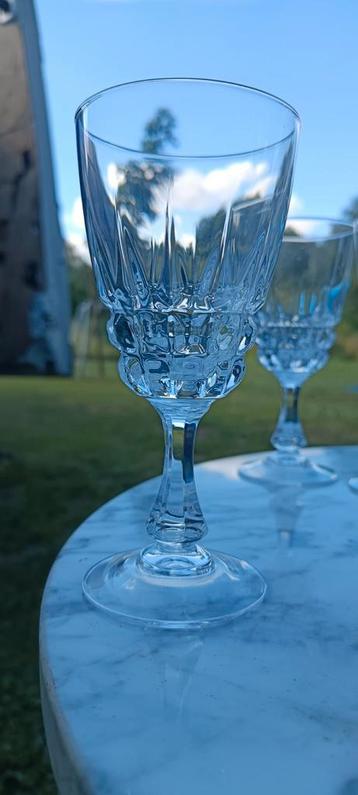 Lot de 7 verres cristal d'Arques  beschikbaar voor biedingen