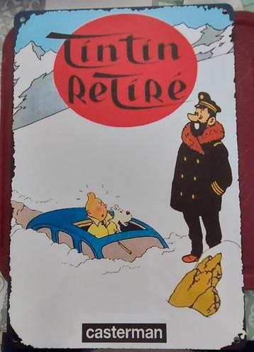 Plaque tintin 20cm sur 30cm, Tintin, Comme neuf
