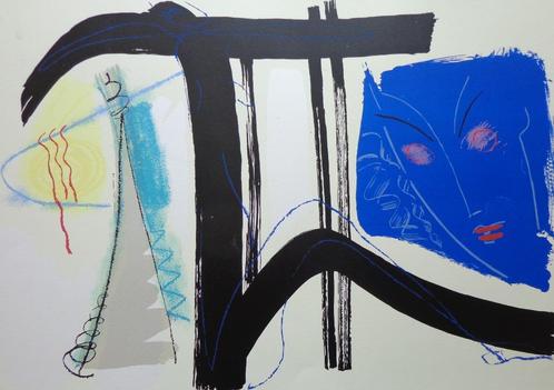 ANDRE VAN SCHUYLENBERGH / FIGURATIE / KLEURZEEFDRUK 49x70cm, Antiek en Kunst, Kunst | Litho's en Zeefdrukken, Ophalen of Verzenden