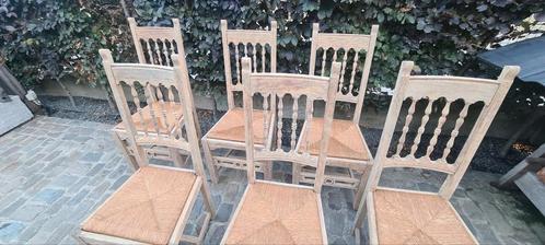 STOELEN VERGRIJSD NATUURLIJK RIET  topkwaliteit! 75€, Antiek en Kunst, Antiek | Meubels | Stoelen en Sofa's, Ophalen