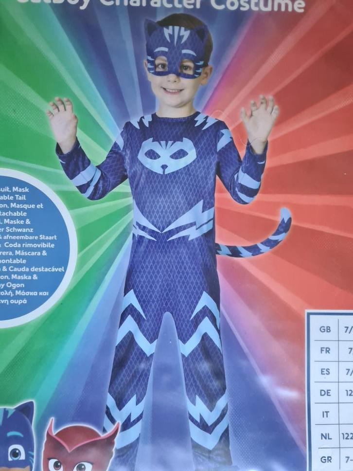 PJ Masks - Catboy verkleedkledij - Overall, masker en staart, Enfants & Bébés, Costumes de carnaval & Déguisements, Comme neuf