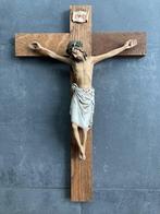 Groot Kruis met Jezus (53 cm), Antiek en Kunst, Antiek | Religieuze voorwerpen, Ophalen