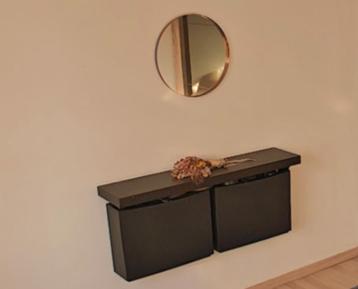 2 x Schoenenkast/opberger - zwart - 52x18x39 cm beschikbaar voor biedingen