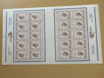 Postzegels vellen "1972, Belgica 9 sheets (= 20 sets)"