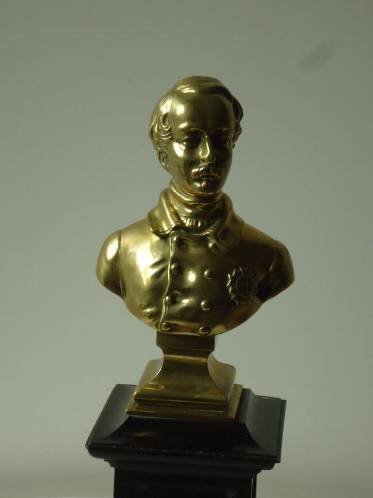 XIXe verguld bronzen buste NAPOLEON III Second Empire France, Antiek en Kunst, Kunst | Beelden en Houtsnijwerken, Ophalen of Verzenden