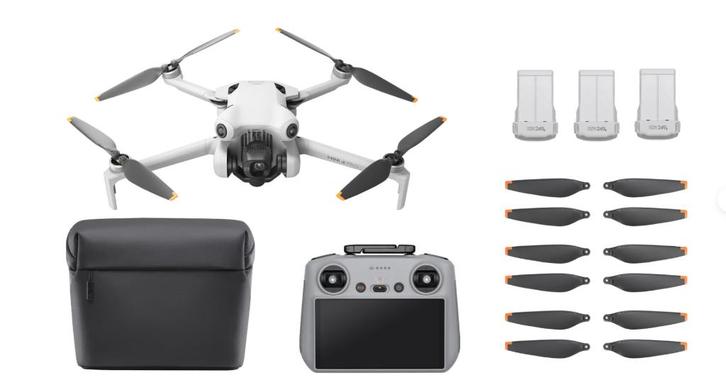 DJI Mini 4 Pro Fly More Combo (DJI RC 2), Audio, Tv en Foto, Drones, Zo goed als nieuw, Drone met camera, Ophalen of Verzenden