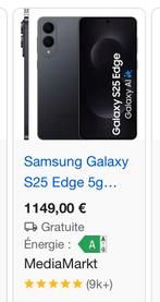 Samsung S25 Edge 5G, Enlèvement, Comme neuf