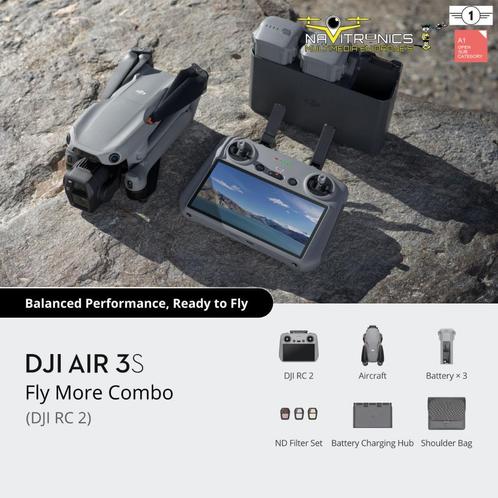 DJI AIR 3S RC2 FLY MORE COMBO (C1), Audio, Tv en Foto, Drones, Nieuw, Drone met camera, Ophalen of Verzenden