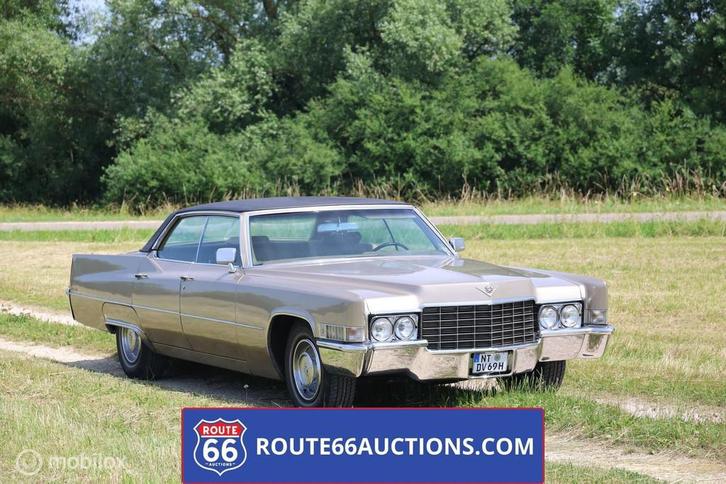 Cadillac DeVille Sedan | 1969 | Route 66 Auctions, Auto's, Oldtimers, Bedrijf, Te koop, Cadillac, Benzine, Overige carrosserie