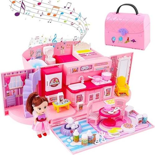Draagbaar poppenhuis SNELLE GRATIS LEVERING, Kinderen en Baby's, Speelgoed | Poppenhuizen, Nieuw, Poppenhuis, Verzenden