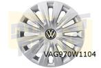 Volkswagen Wieldopset 15 inch (4x) (UWP chroomglans / zwart, Auto diversen, Wieldoppen, -, Verzenden, -, Nieuw