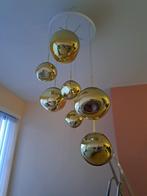Moderne luchter met 7 livht bollen in goudkleur, Nieuw, Modern, Glas, Ophalen
