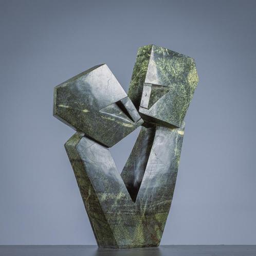 C. Makare - Geomatric faces - Kissing faces, Antiek en Kunst, Kunst | Niet-Westerse kunst, Ophalen of Verzenden