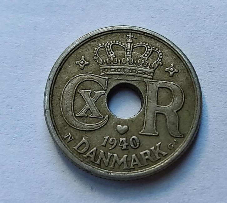 Munt van Denemarken 10 ore uit 1940, Postzegels en Munten, Munten | Europa | Niet-Euromunten, Losse munt, België, Ophalen of Verzenden