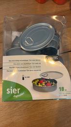 14 blikjes let deksel voor borrelhapjes aperitief, Ophalen of Verzenden, Nieuw