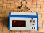 CO2 Laser graveer snij machine 40W met accessoires, Enlèvement, Utilisé