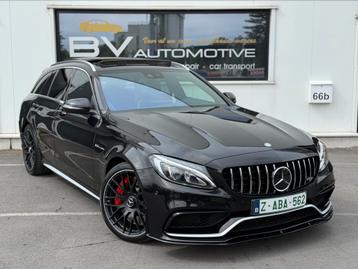 MERCEDES C63S AMG V8 - LICHTE VRACHT - PANO - CAMERA, Autos, Cuir et Alcantara, Achat, 375 kW, Entreprise
