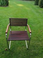 12x Design tuinstoelen – palissanderhout & metaal – stijlvol, Tuin en Terras, Tuinstoelen, Ophalen, Zo goed als nieuw, Hout
