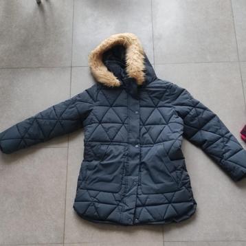 Winterjas - blauw met kap - meisjes beschikbaar voor biedingen
