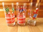 3 verres de Coca Cola collection Quick, Ophalen of Verzenden, Zo goed als nieuw, Frisdrankglas
