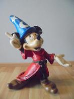 Groot Disney beeld Mickey Mouse Fantasia Tovenaar gesigneerd, Verzamelen, Disney, Ophalen of Verzenden, Mickey Mouse, Gebruikt