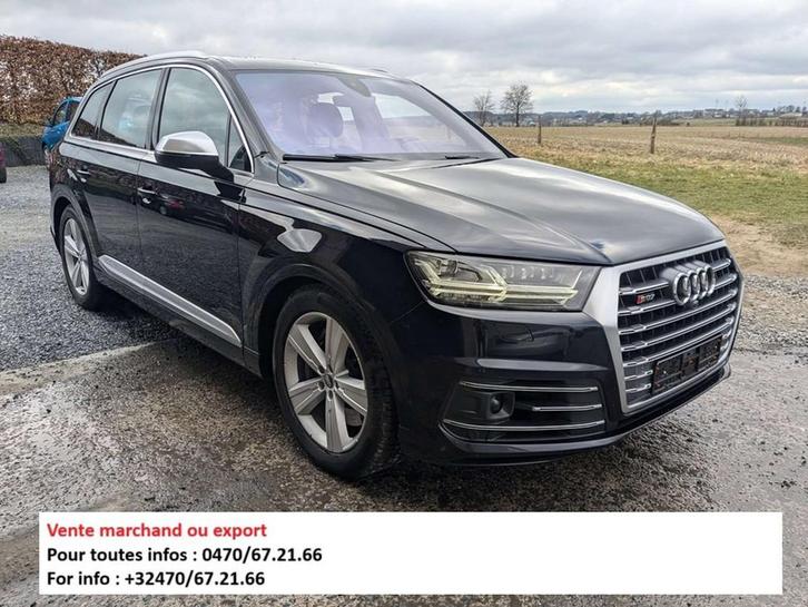 Audi SQ7 4.0 TDI V8 QUATTRO MARCHAND OU EXPORT (bj 2017), Auto's, Audi, Particulier, Te koop, SQ7, 4x4, ABS, Achteruitrijcamera