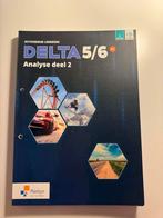 Wiskunde Analyse deel 2 Delta 5/6, Boeken, Schoolboeken, ASO, Wiskunde A, Plantyn, Ophalen of Verzenden
