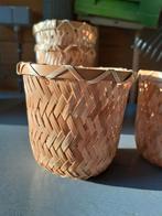 rieten bloempotten en windlichten, Huis en Inrichting, Woonaccessoires | Schalen en Manden, Ophalen, Gebruikt
