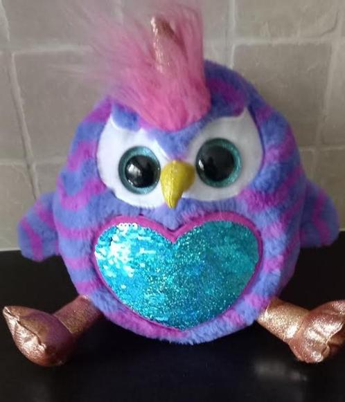 Knuffel pauw met glitter, Kinderen en Baby's, Speelgoed | Knuffels en Pluche, Zo goed als nieuw, Ophalen of Verzenden