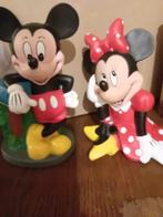 2 beelden van mickey & miny mouse, Verzamelen, Ophalen of Verzenden, Mickey Mouse, Zo goed als nieuw, Beeldje of Figuurtje