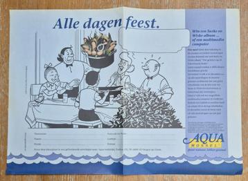 Suske en Wiske kleurplaat Aqua Mossel 2000 Vandersteen beschikbaar voor biedingen