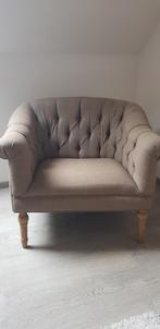 Taupe fauteuil, Ophalen, Zo goed als nieuw