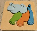 Inlegpuzzel olifant, Kinderen en Baby's, Speelgoed | Kinderpuzzels, Zo goed als nieuw, Ophalen