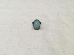 Ring met appelblauwzeegroen kleur, Overige kleuren, Ophalen of Verzenden, Zo goed als nieuw, Dame