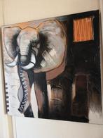 Schilderij van olifanten, Ophalen, Zo goed als nieuw, Schilderij