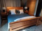 Landelijk Teak bed, Huis en Inrichting, Ophalen, Gebruikt, Bruin, 210 cm