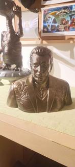 Buste Johnny Hallyday 22cm, Collections, Statues & Figurines, Comme neuf, Humain, Enlèvement ou Envoi