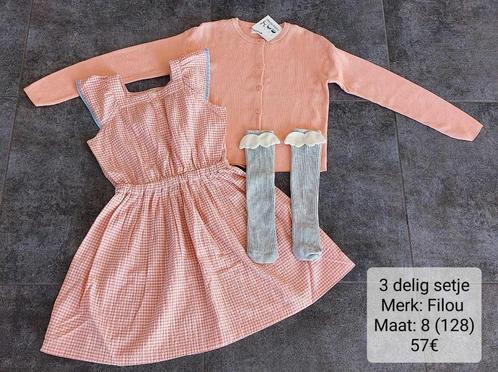 2 delig setje meisje: Filou maat 8 = 128 (NIEUW + LABEL), Kinderen en Baby's, Kinderkleding | Maat 128, Nieuw, Meisje, Setje, Ophalen of Verzenden